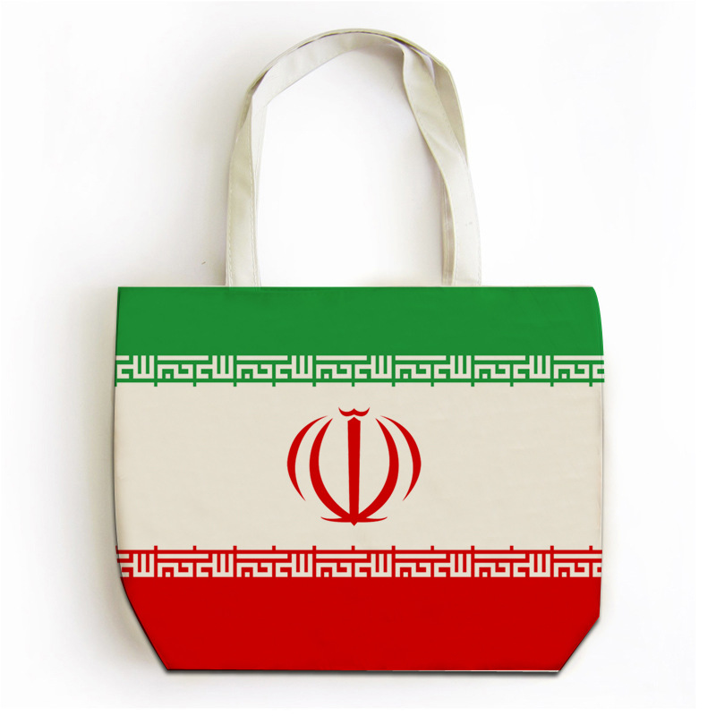足球世界杯国家队伊朗国旗队徽 帆布包环保购