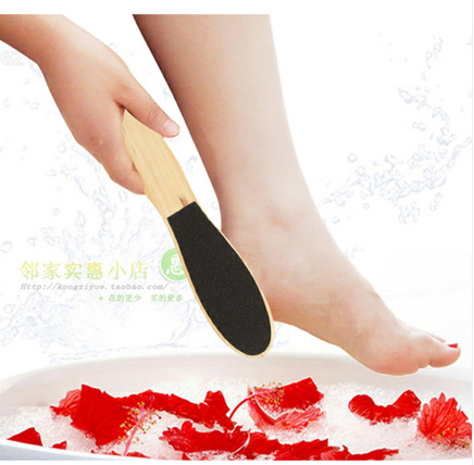 木制足部双面搓脚板 圆头搓板 去死皮去角质 脚部保健实用耐用