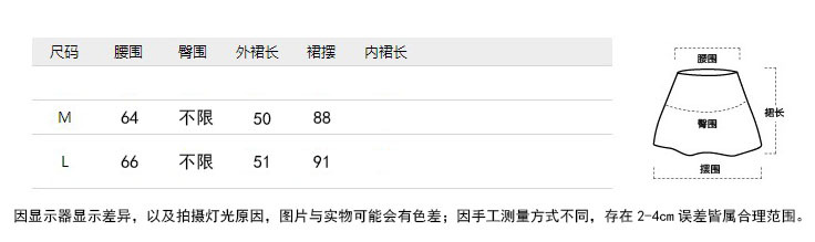 裙子尺寸
