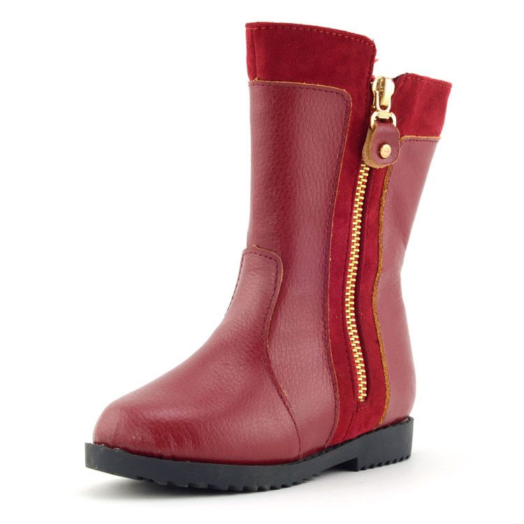 冬季新款儿童雪地靴女童短靴真皮马丁单靴批发韩版男童品牌童鞋