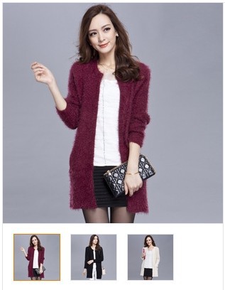 2013秋冬季新韩版宽松大码厚潮流<em>长款</em>马海毛