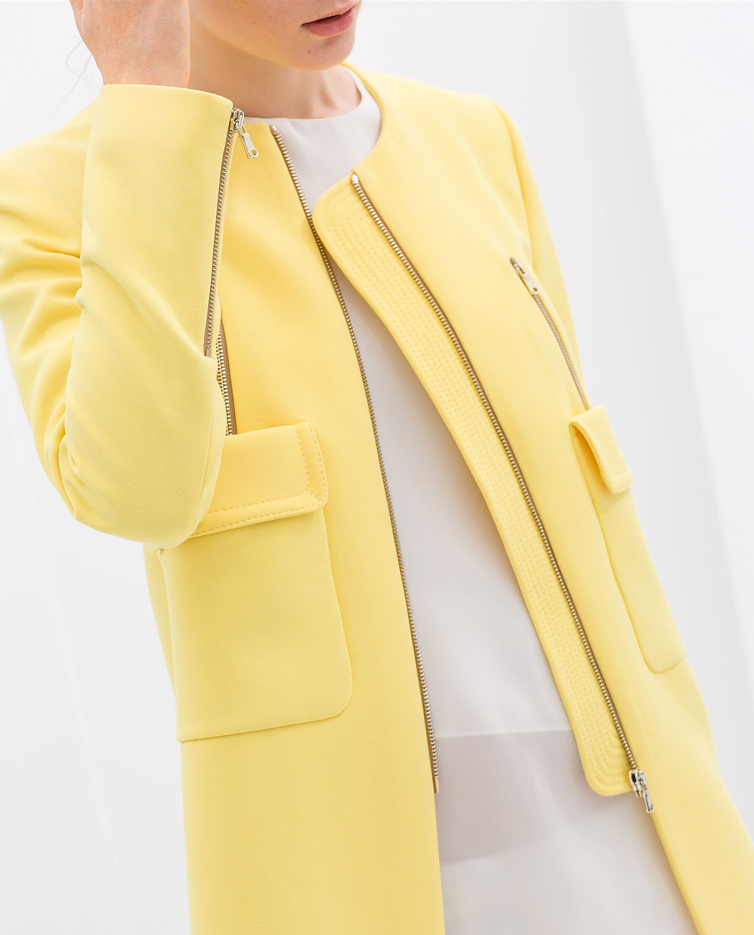 【zara女装2014春装新款<em>女神外套</em> 大气优雅鹅
