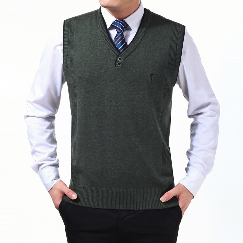 <em>恒源祥</em>2013冬装<em>羊毛</em>衫<em>男士</em>休闲V领毛线背心 