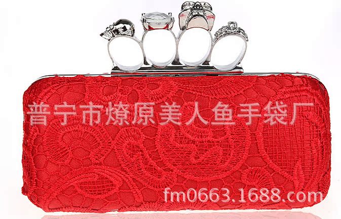 D55骷髏頭蕾絲包
