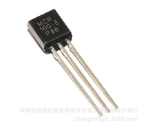 MCR100-8 TO92 0.8A\/600V 单向可控硅三极管