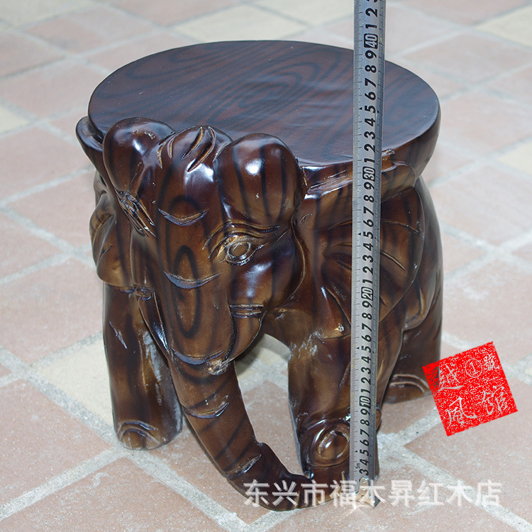 越南楠木大象凳子-6