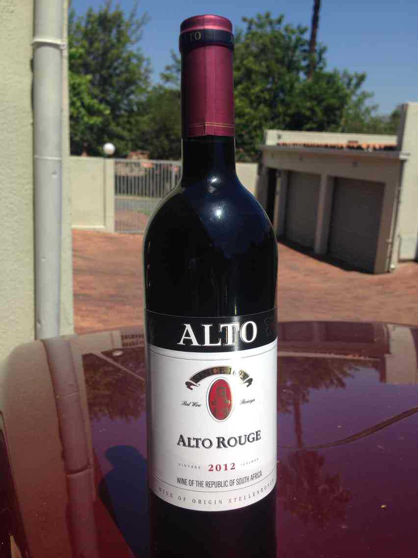 南非红酒alto rough 2012 纯正高端南非最早的红葡萄酒始于1693年