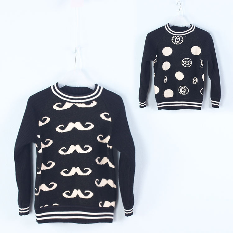 男童2014加厚<em>款毛衣</em> <em>时尚</em>加绒套头上衣 童装低