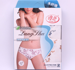 <em>内裤</em>-浪莎<em>内裤</em> 女士<em>木纤维</em>天然<em>面料</em>印花性感时