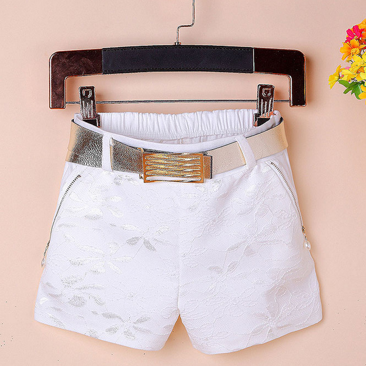 2014夏装中腰<em>短裤韩版</em>蕾丝女士短裤女<em>白色短</em>