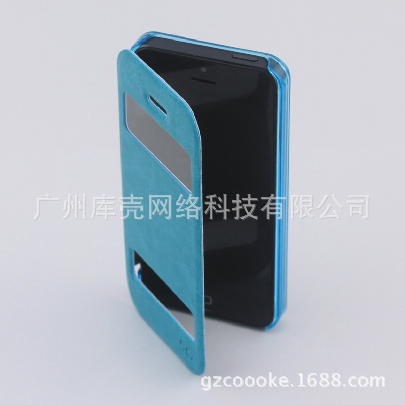 iPhone5透色磨砂双开窗