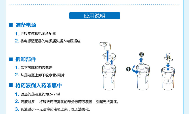 15使用说明 欧姆龙雾化器c30