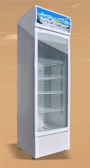 立式单门展示柜白色