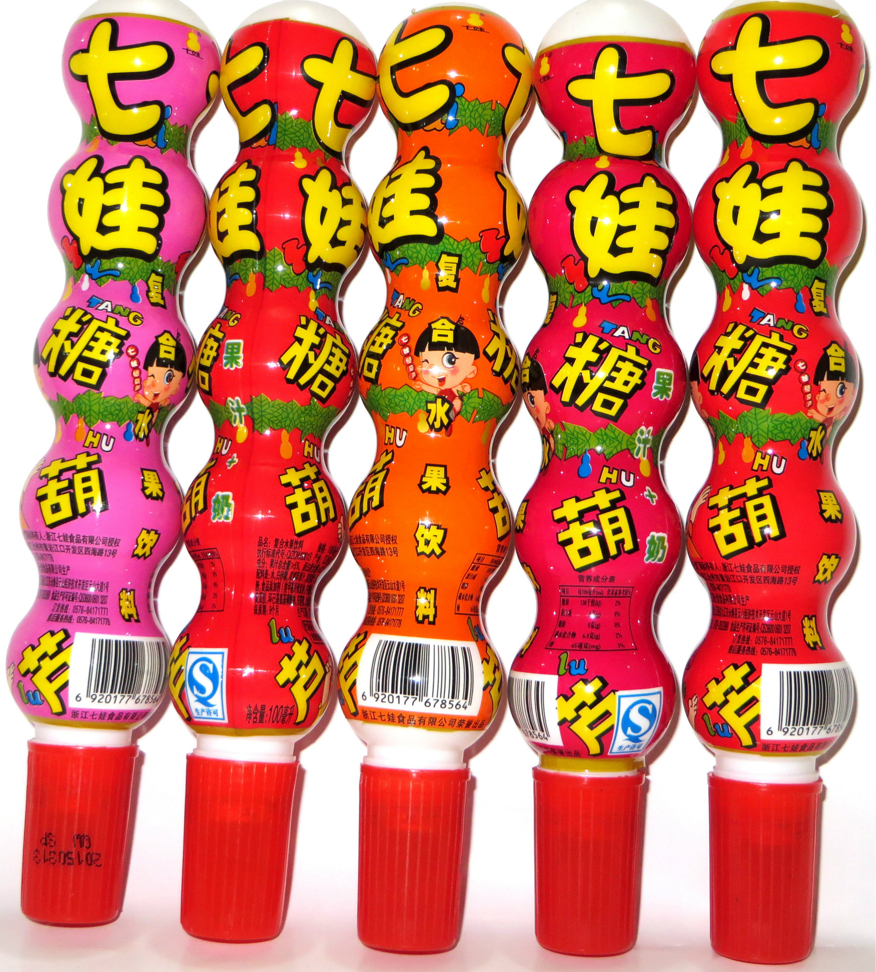 七娃糖葫芦复合果奶 儿童果奶饮料 添加果葡萄糖浆