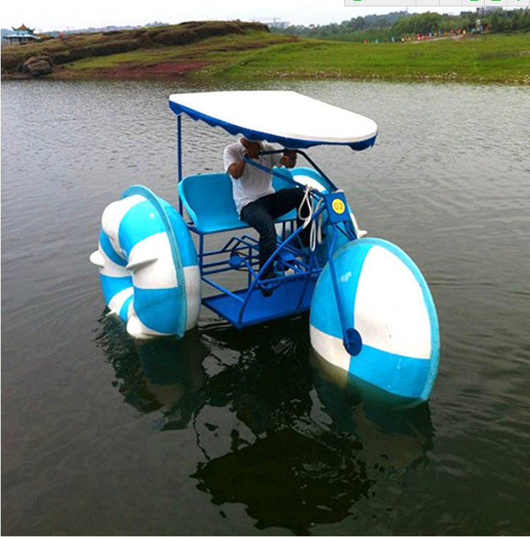 水上三轮车_厂家水上乐园玩具水上双人三轮车