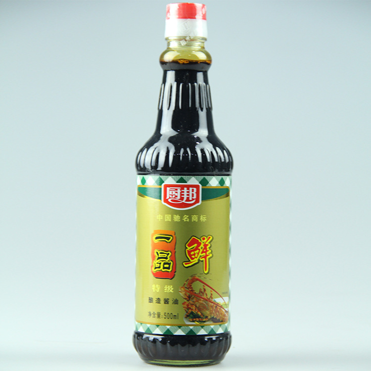 厨邦一品鲜500ml 特级酿造酱油 蒸煮点蘸各种海鲜 炒菜凉拌