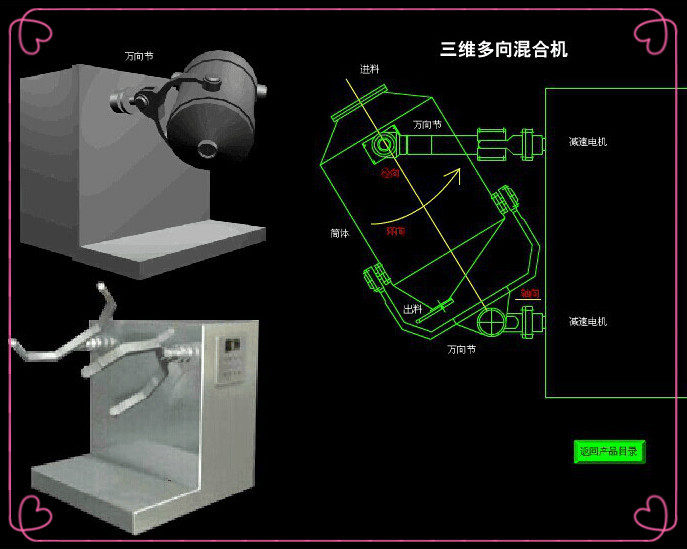 三维混合机图纸边框