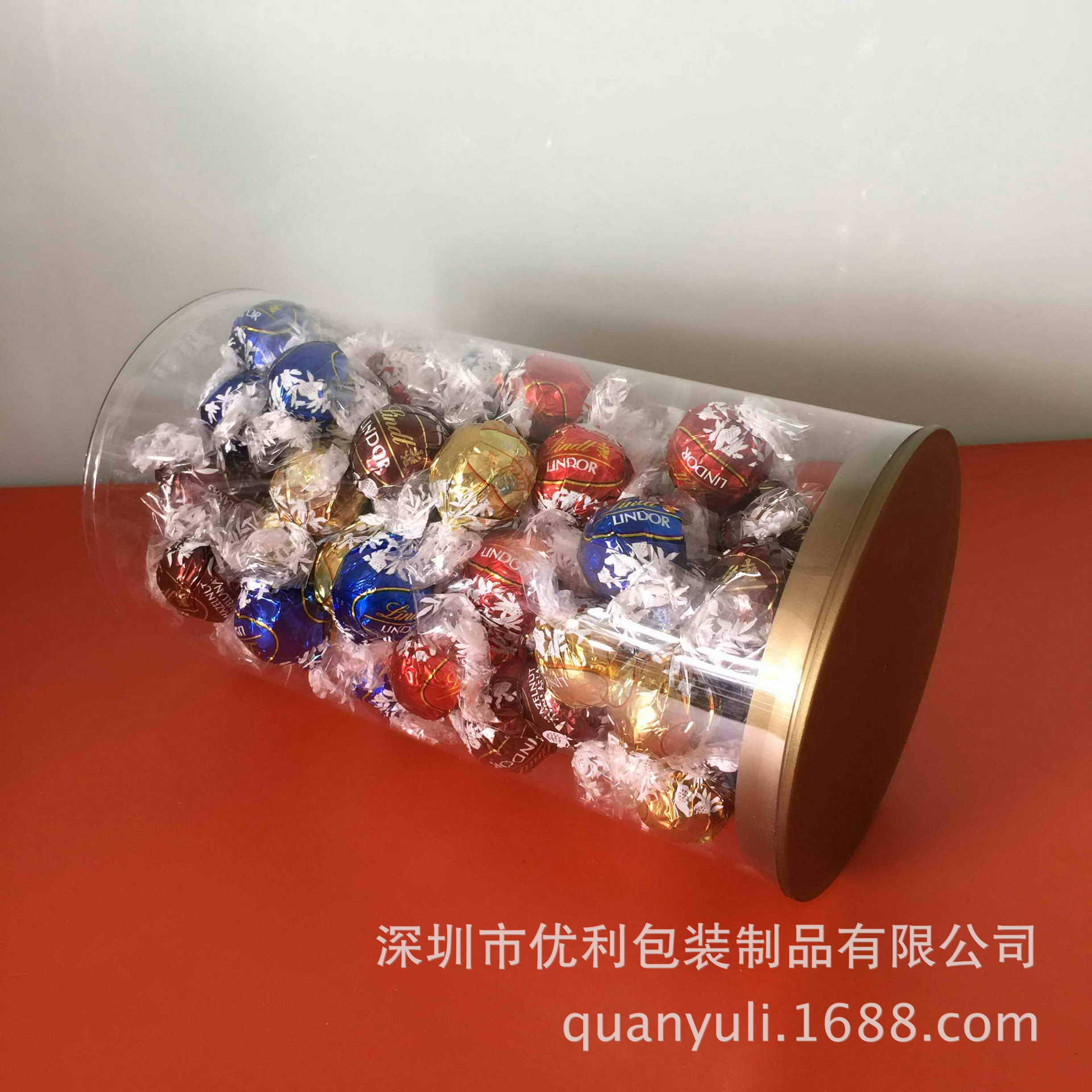 大口径透明糖果包装圆筒