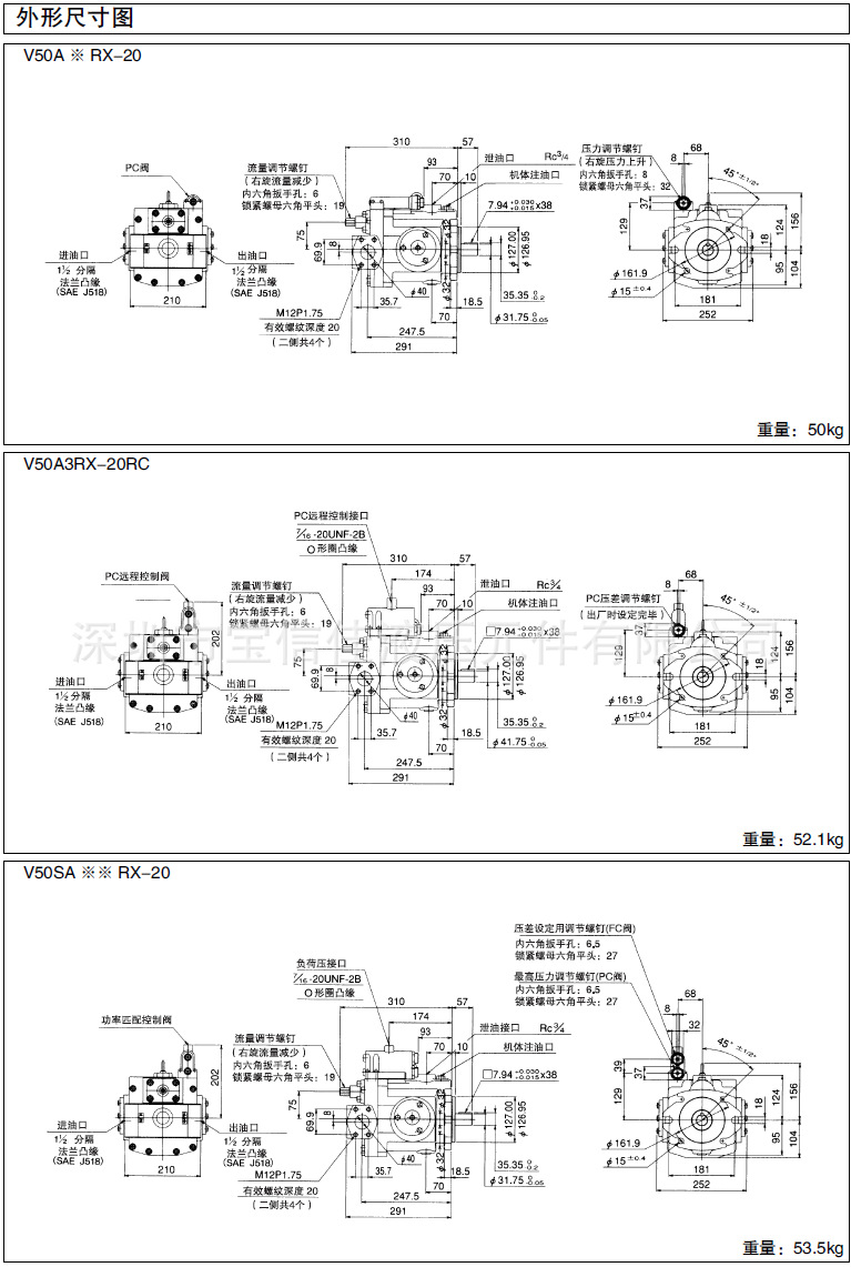 现货供应daikin变量柱塞泵vz系列 长期供应大金hv系列液压泵