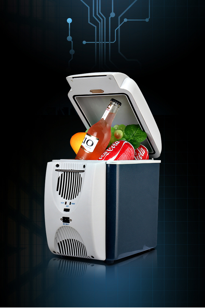 汽车冰箱升级版厂家直销 车家两用小型迷你冰箱7.5l冷热车载冰箱