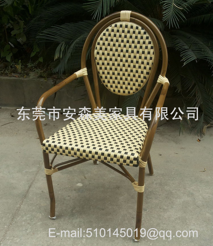 铝合金竹节椅 户外竹藤椅 chiavari chair 户外咖啡椅(k134#)