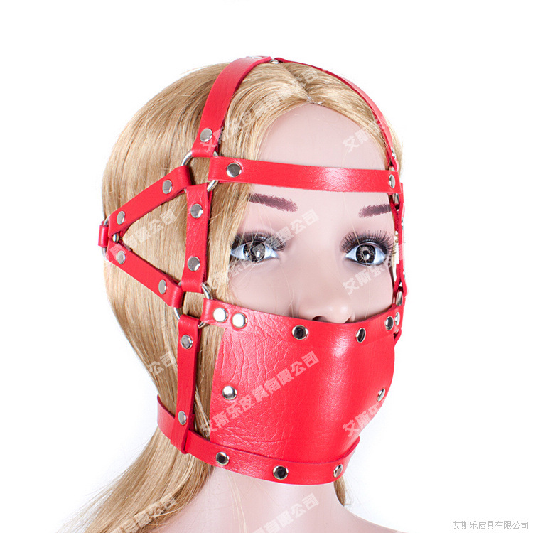 艾斯乐成人情趣红色加强口罩型网眼口球口塞口枷堵嘴用品厂家批发