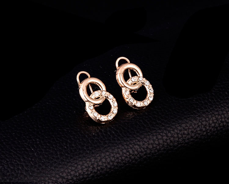 Occident alloy Inlaid stones sets ( Golden ) NHXS0158