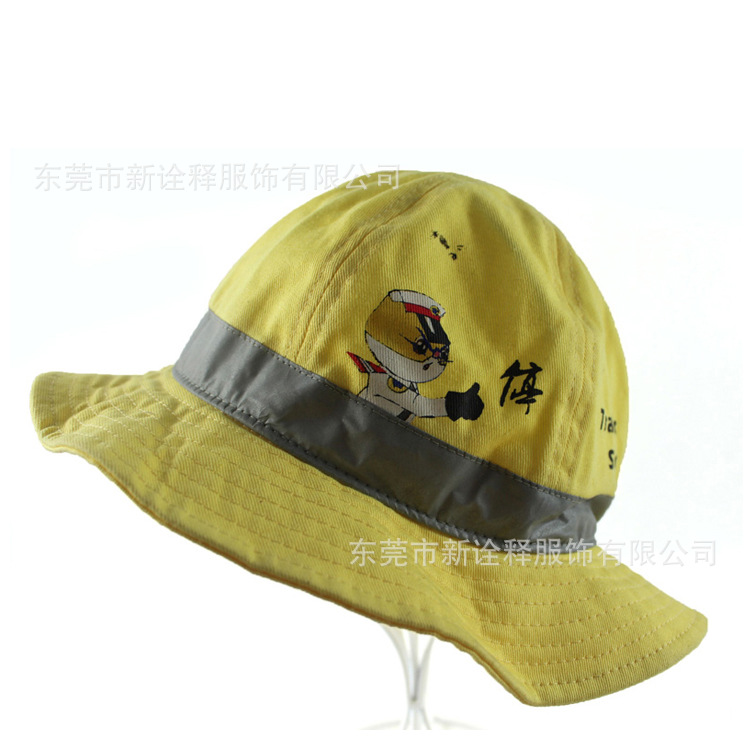 黑猫警长米老鼠卡哇伊卡通儿童渔夫帽防晒遮阳夏天渔夫帽沿边帽厂