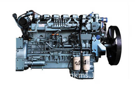 中国重汽WD615.97E发动机的实物图