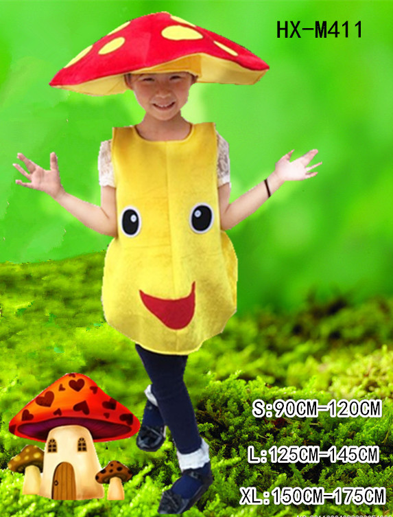 m411 幼儿园儿童水果蘑菇服装造型舞台表演服装 蔬菜演出服