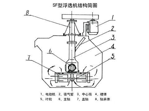 供应选矿用浮选设备sf浮选机 浮游选矿机 优质选矿浮选机厂家