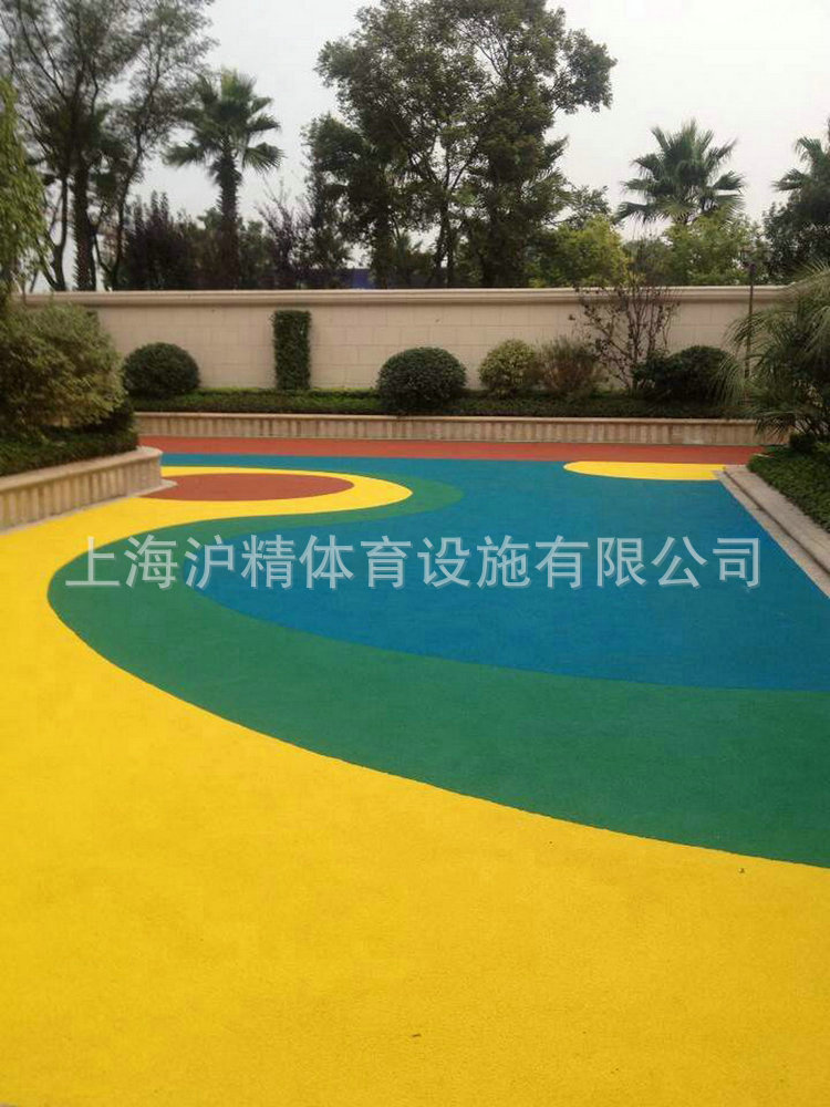 杭州厂家大量供应跑道塑胶地坪 透气型塑胶地坪 硅pu塑胶地坪