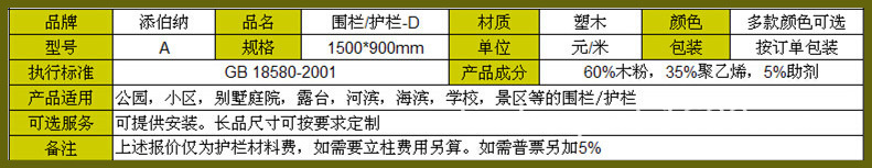 表格-护栏-D