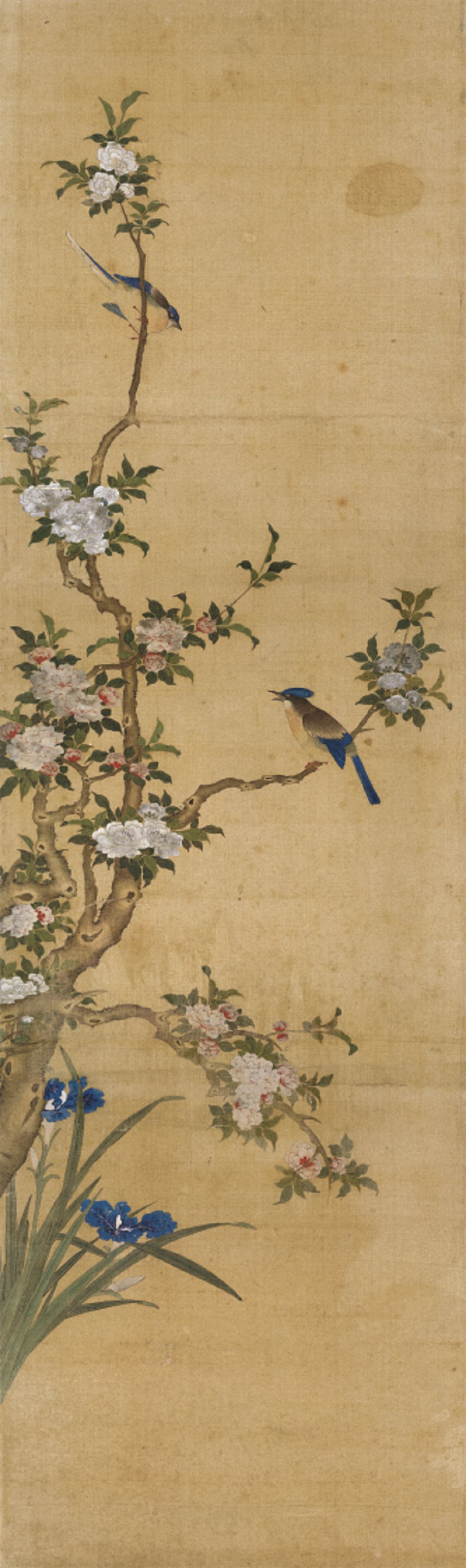 266-447MB 陈枚-四季花鸟图屏-2
