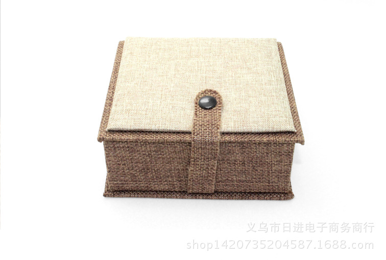 Linen belt buckle bracelet box