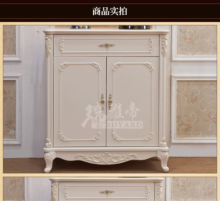 《厂家直销》批发价客厅家具欧式鞋柜 高档雕花鞋柜储物柜荷花白
