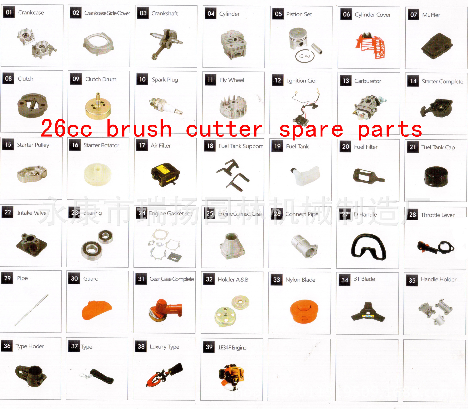 26cc brush cutter副本
