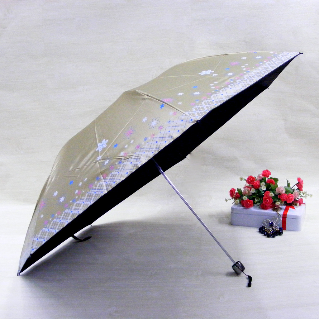 雨秀伞业 黑胶防晒铅笔伞