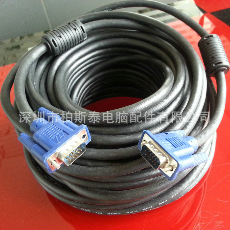 VGA连接线全铜 HDB 15M-HDB15M 10M  3