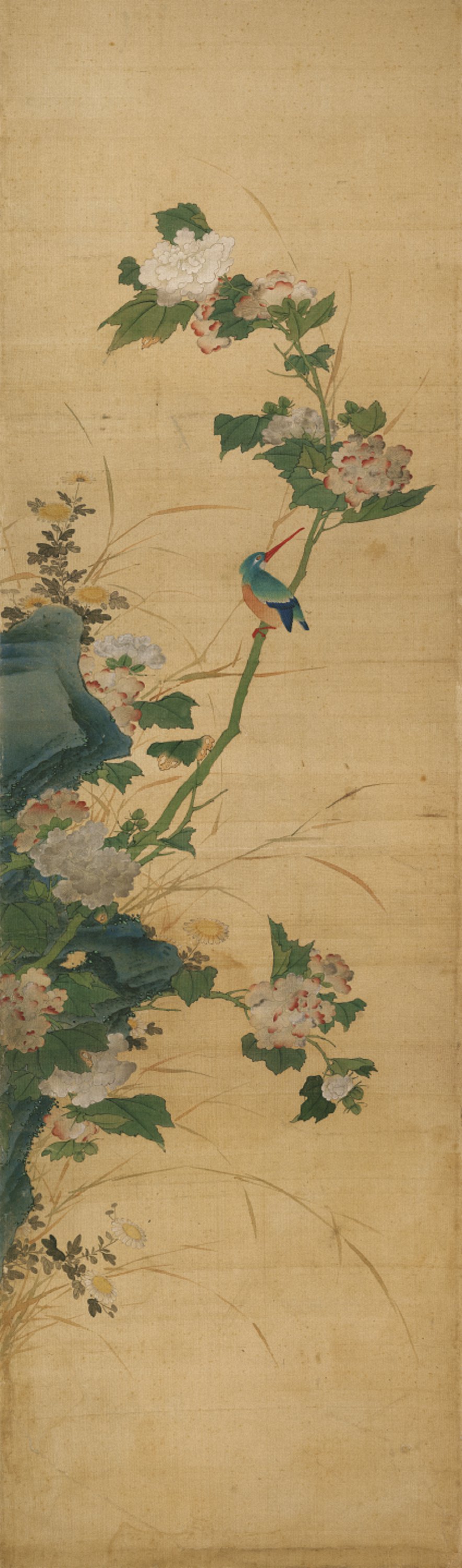 266-580MB 陈枚-四季花鸟图屏-6
