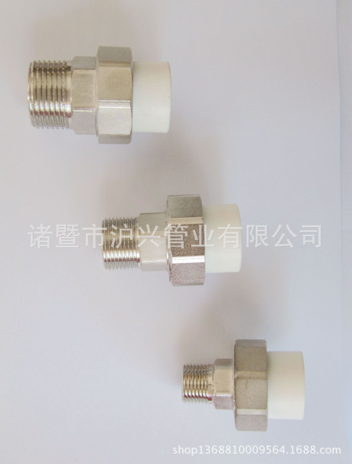 ppr铜活接水暖管件太阳能ppr内外牙活接内外丝活接电镀白活接