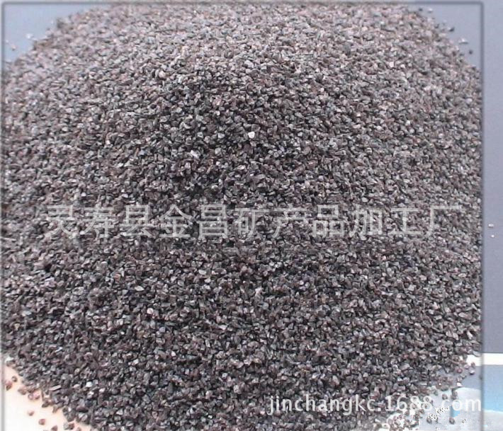 供应黑刚玉 大量批发 喷砂.金刚砂天然无尘金刚砂厂家