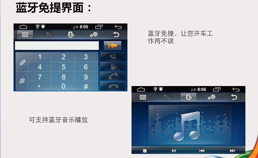 蓝牙免提界面