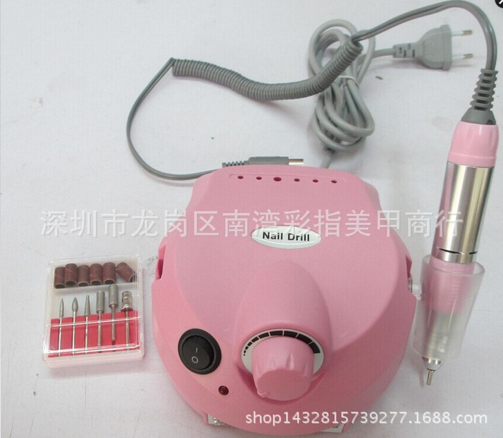 美甲打磨工具 25000转us-202电动磨甲机/指甲打磨机粉色