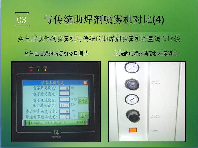 喷雾流量控制效果对比图片