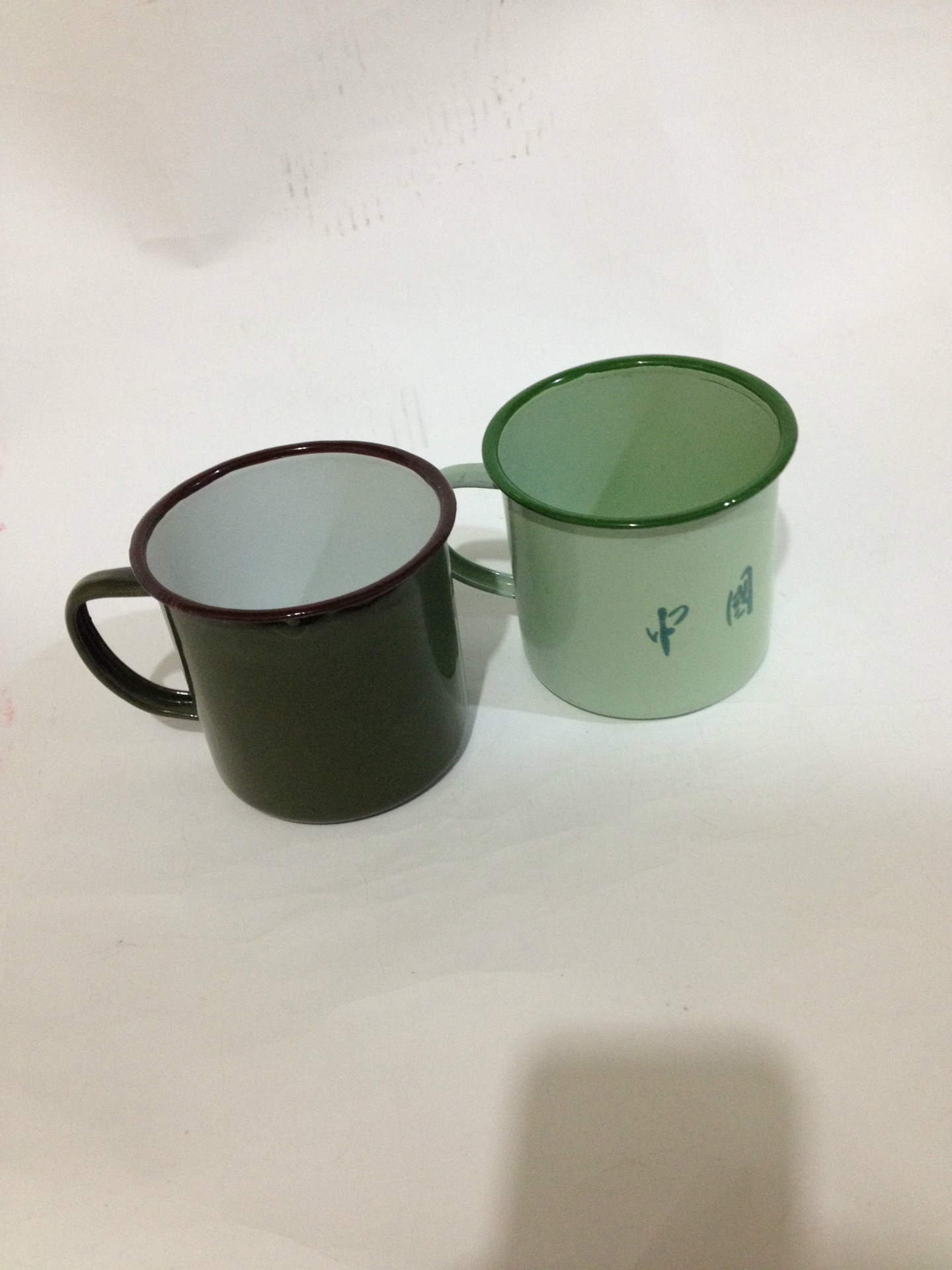 【热卖】搪瓷餐杯 搪瓷介杯 盖杯 口杯 军用杯子 新品上市