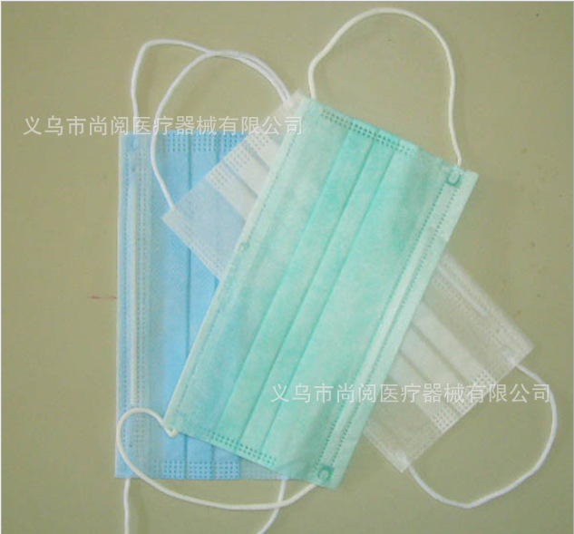 一次性三层无纺布口罩批发 医用一次性口罩蓝绿白粉色供应
