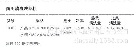 QX100规格