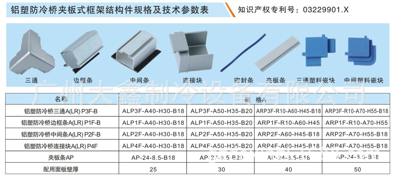 厂家直销 铝塑 三通 防冷桥 sp3f