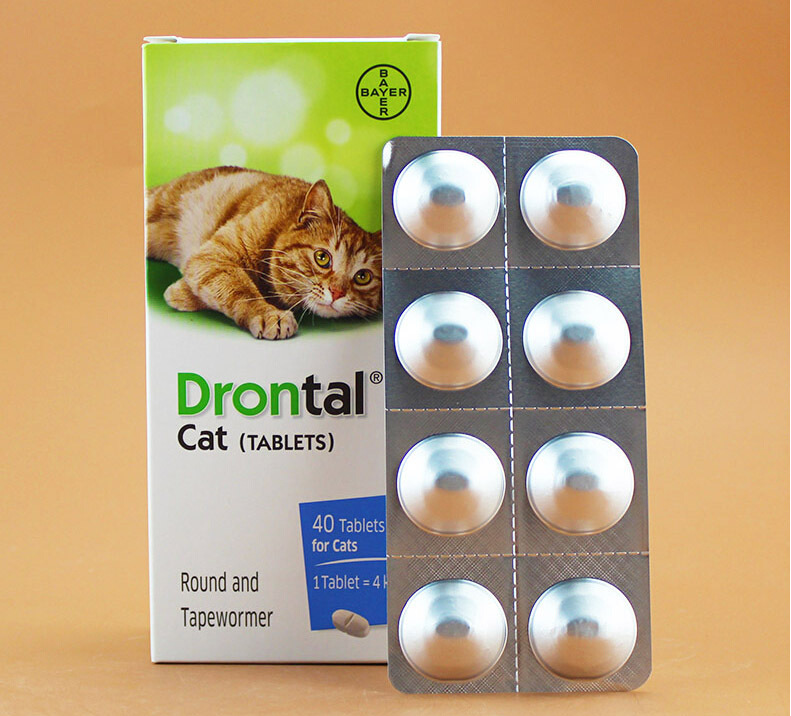 德国drontal拜耳猫用体内驱虫药宠物驱虫药猫驱蛔虫绦虫药批发